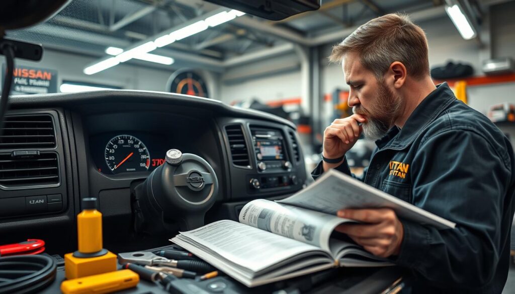 Nissan Titan troubleshooting for oil light reset issues