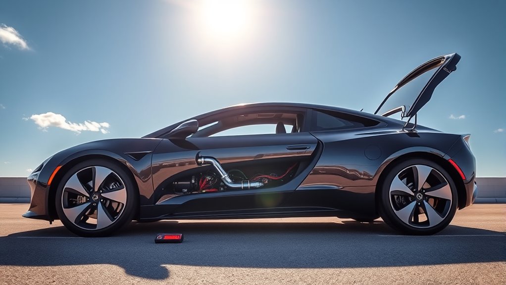 Moderne Autos entladen Batterien