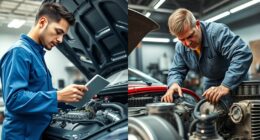 Techniker unterscheiden sich von Mechanikern