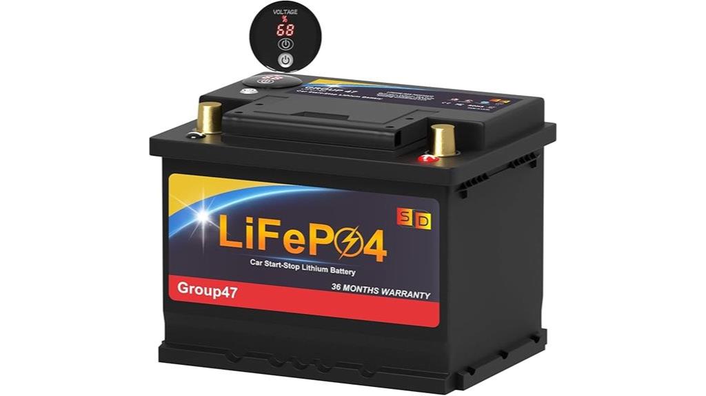 12 8v lithium car battery