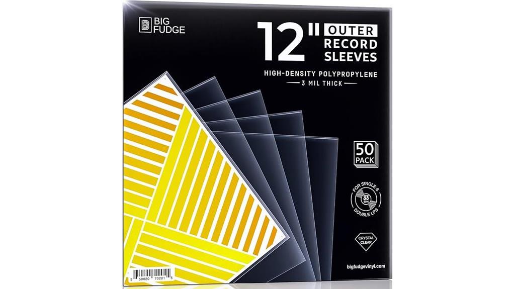 50 pack vinyl record sleeves