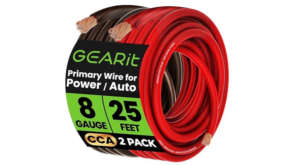 8 gauge power ground wire