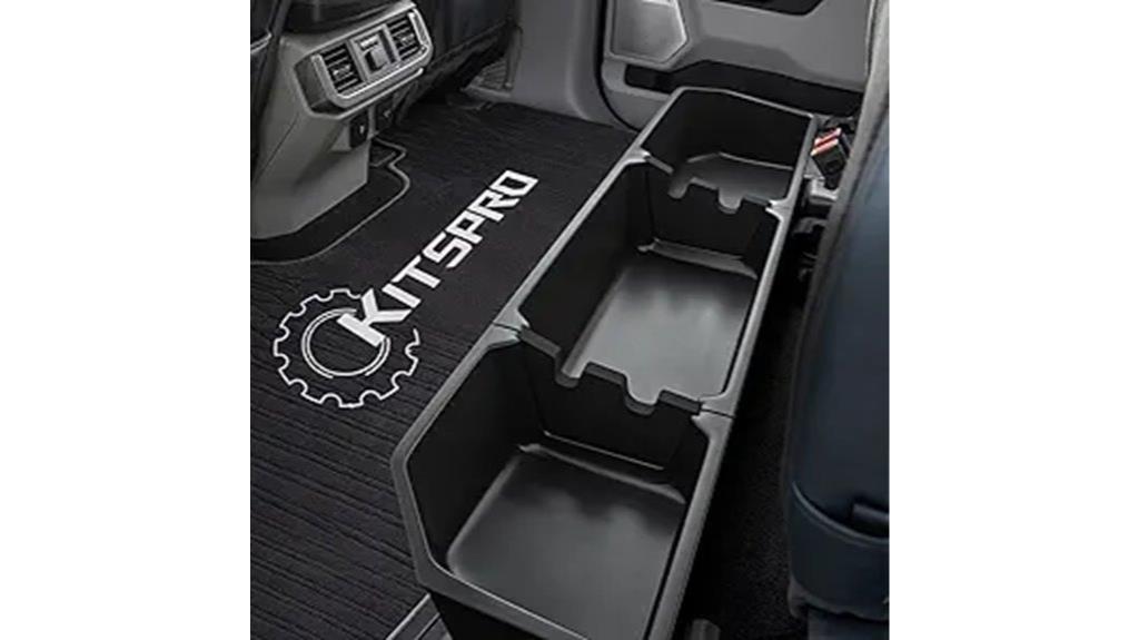 black rear underseat storage