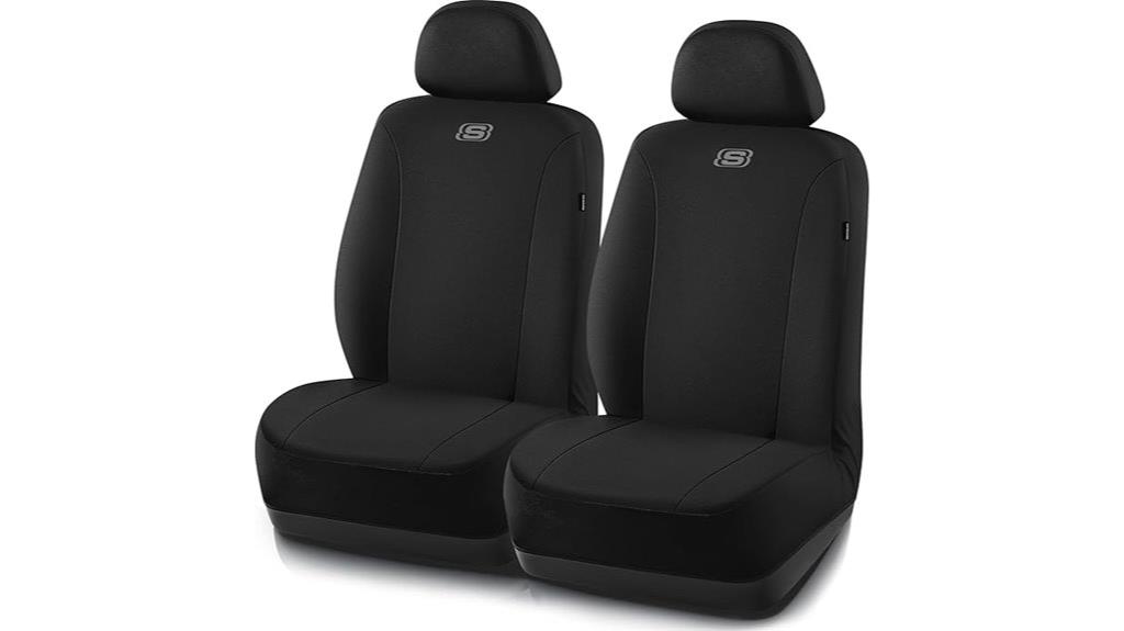 breathable black polyester seat covers