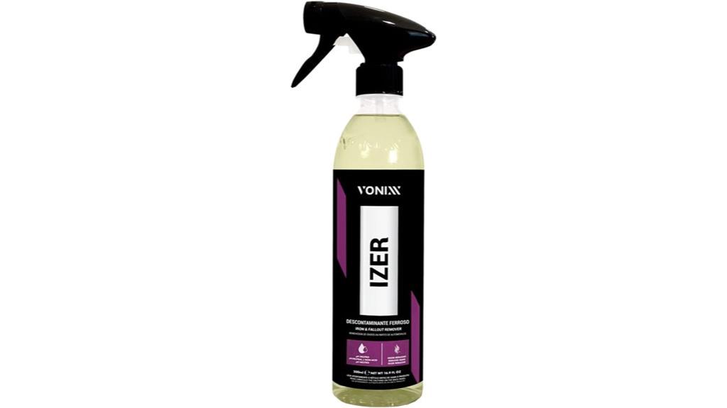 car iron removal spray