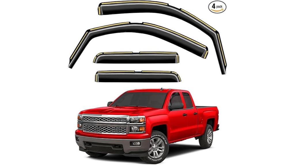 chevrolet silverado sierra rain guards