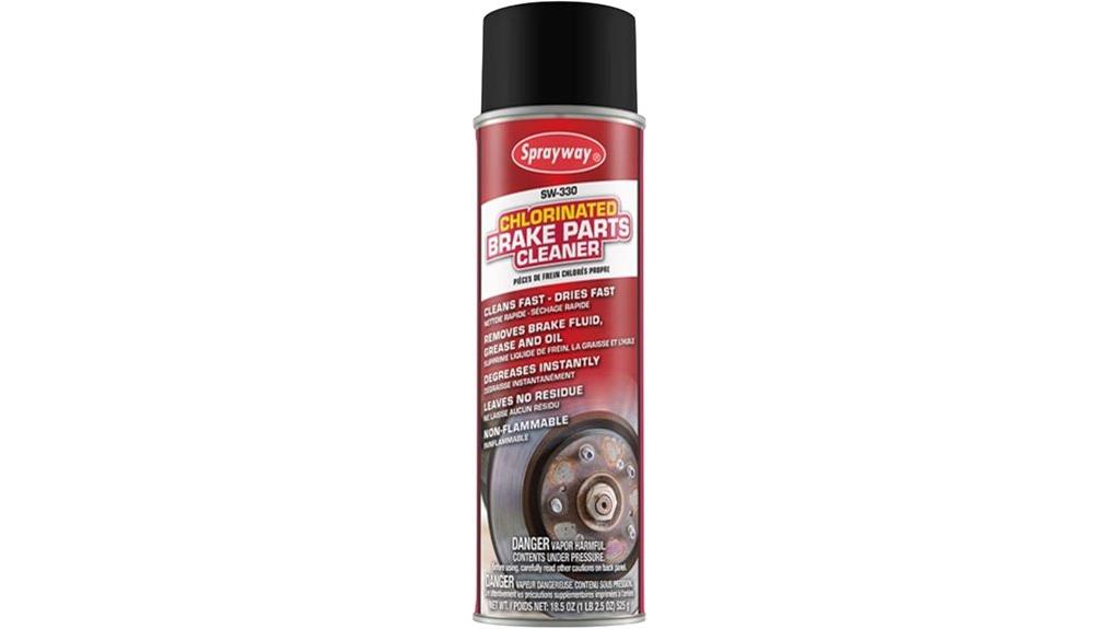 chlorinated brake parts cleaner