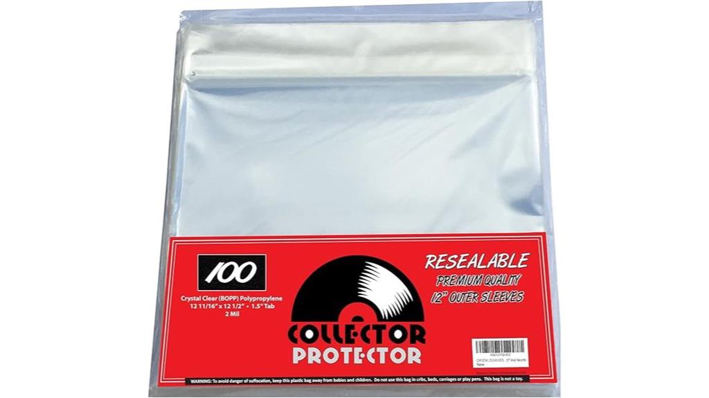 clear vinyl record sleeves