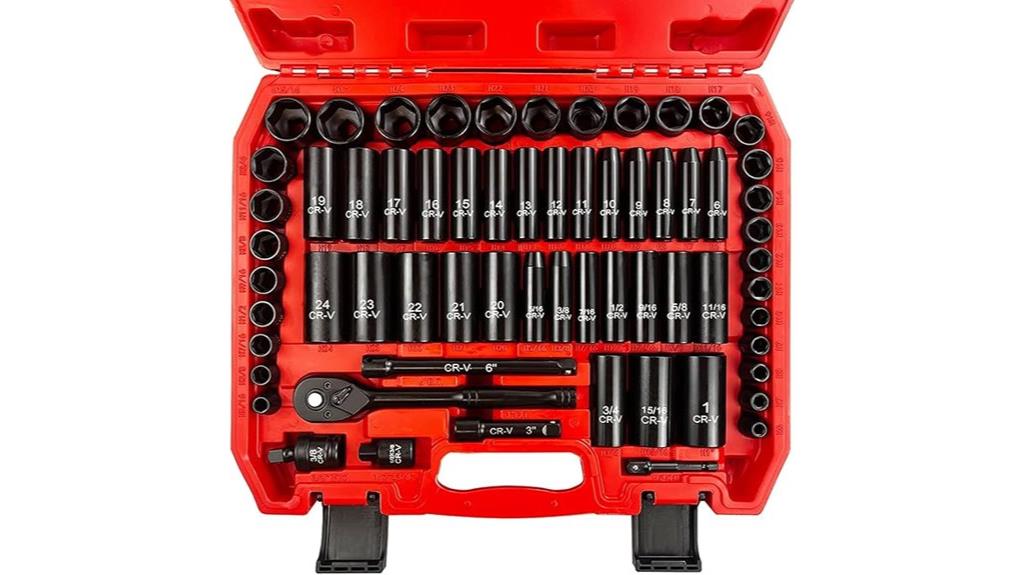 complete 64 piece socket set