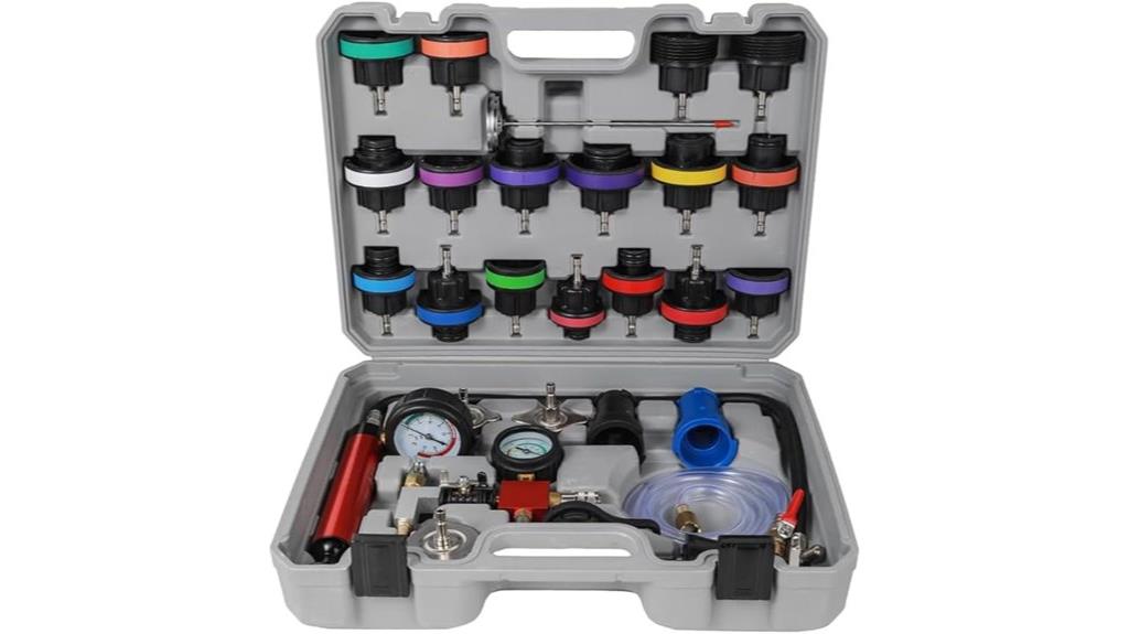 complete radiator pressure testing kit