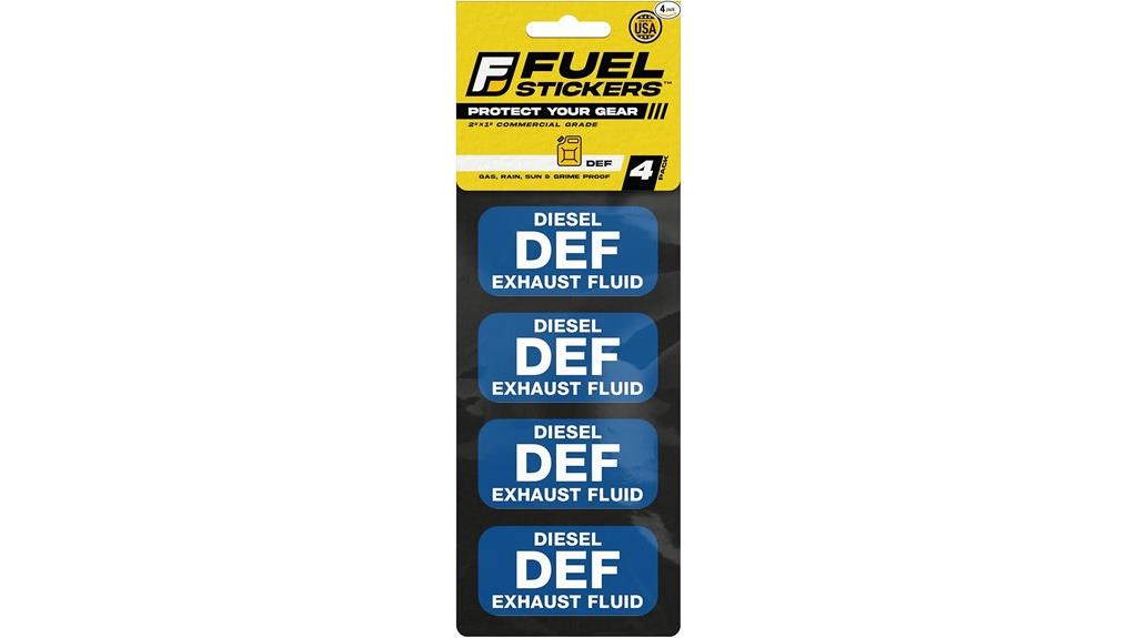 diesel engine fluid label