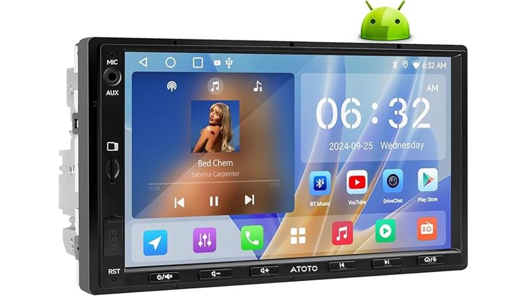 double din android stereo