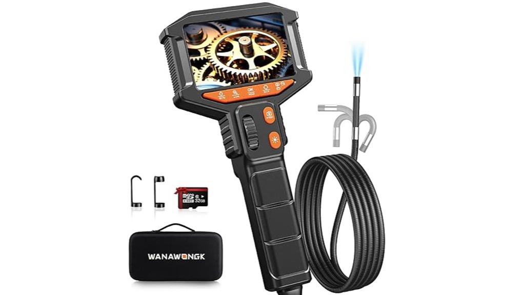 dual direction camera with illumination