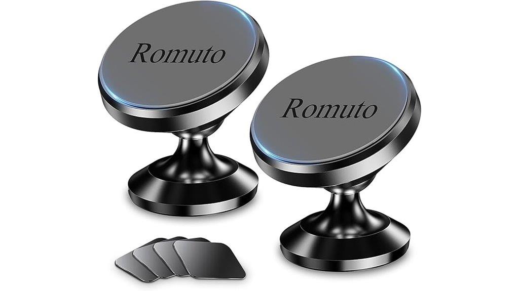 dual magnetic phone mounts