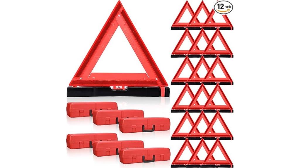foldable emergency safety triangles