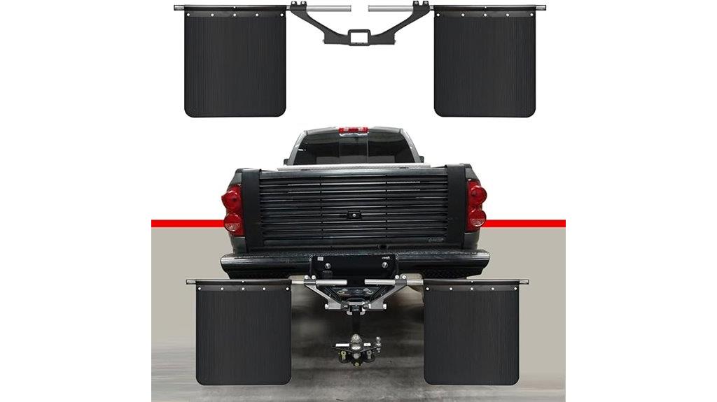 hitch mounted mud flaps