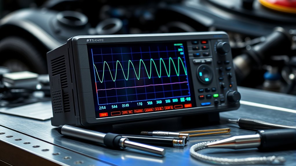 key diagnostic oscilloscope features