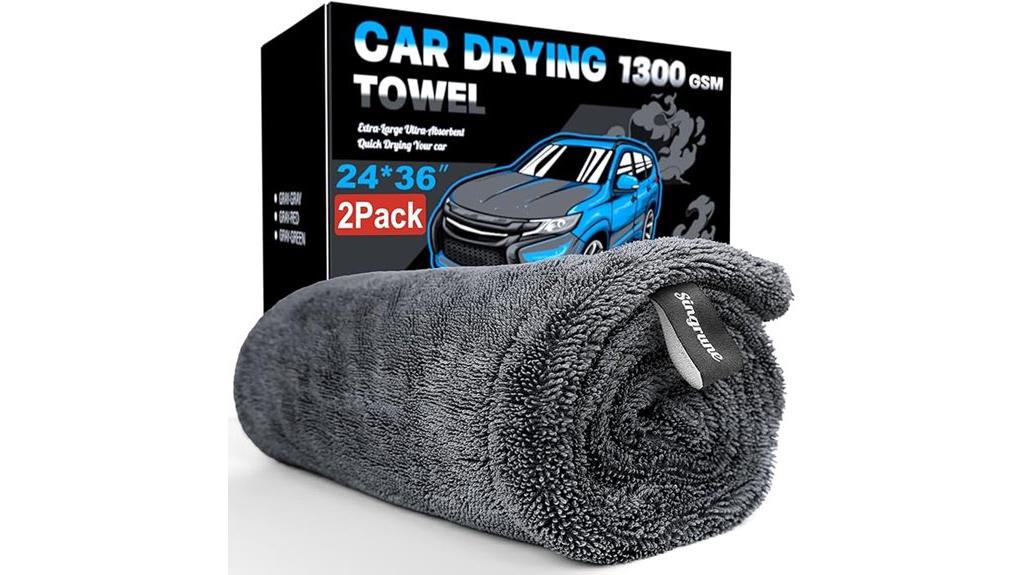 large gray car towels
