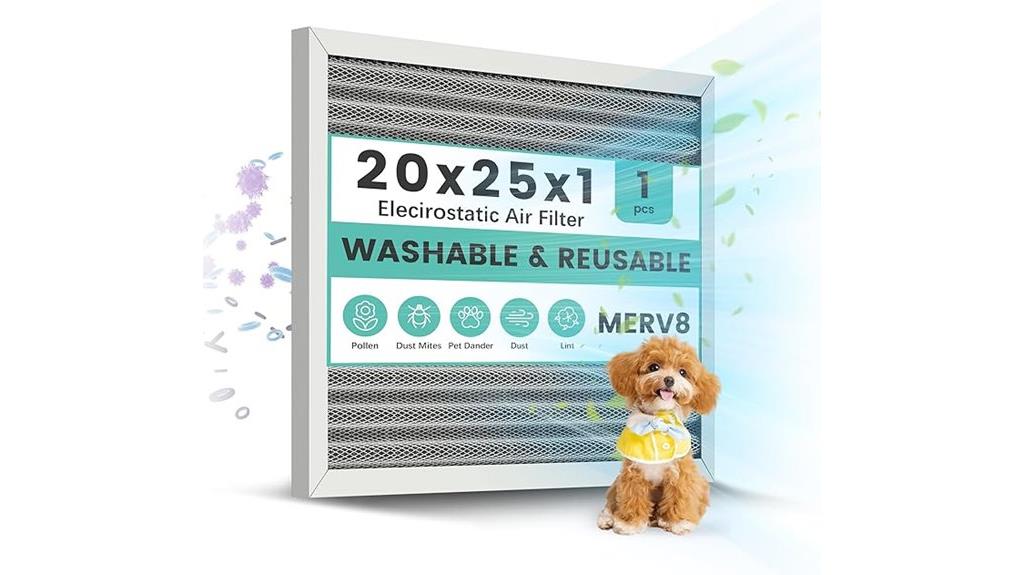 large washable electrostatic filter