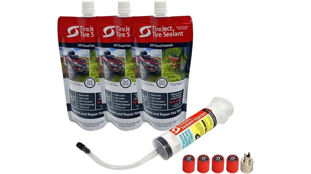 lawn mower tire sealant