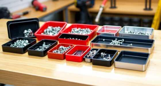 magnetic tool organization trays