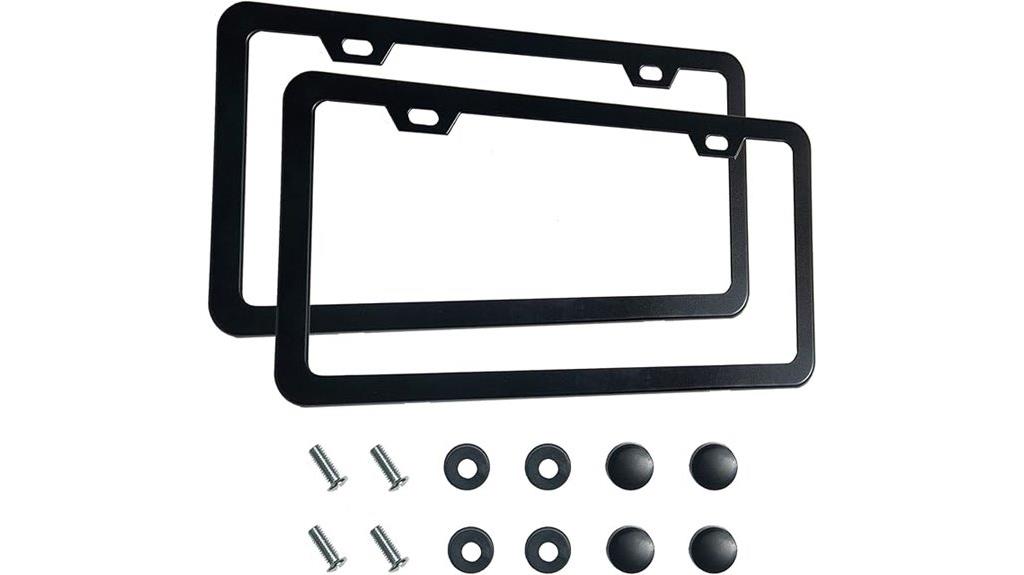 matte black license plates