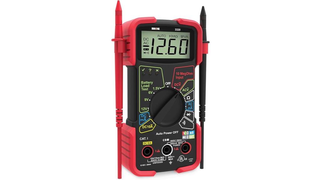 multimeter with auto ranging