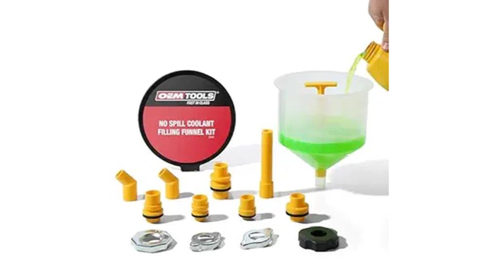 no spill coolant funnel kit