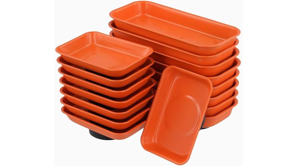 orange magnet screw trays