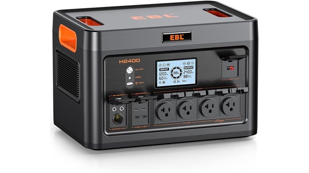 portable 2400w solar generator