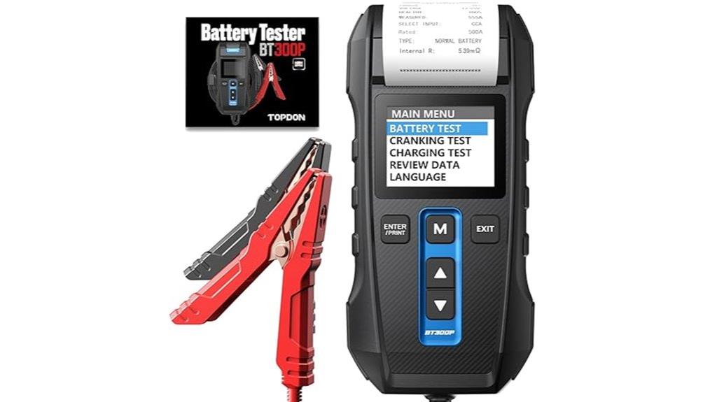 portable car battery tester