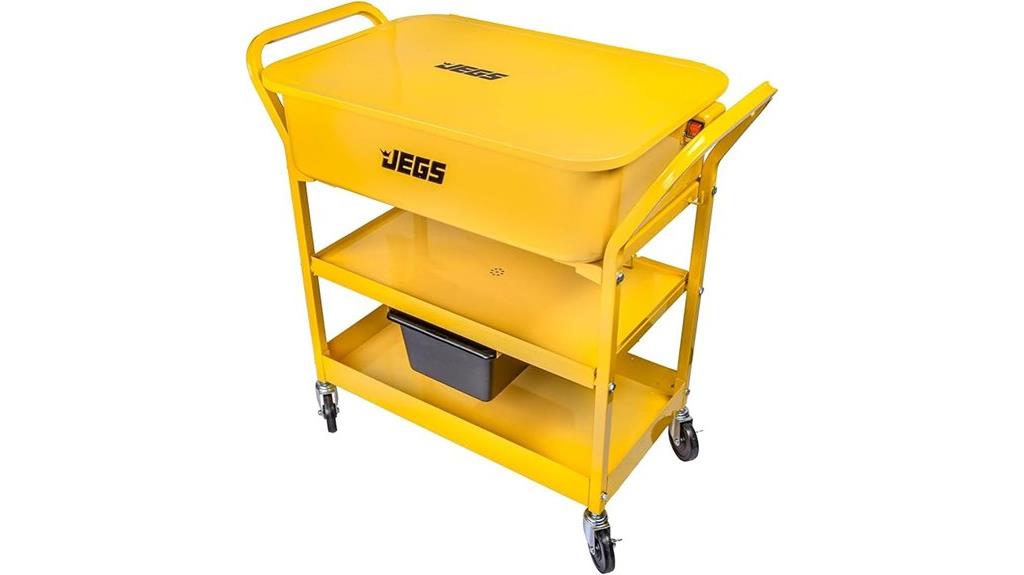 portable parts washer cart