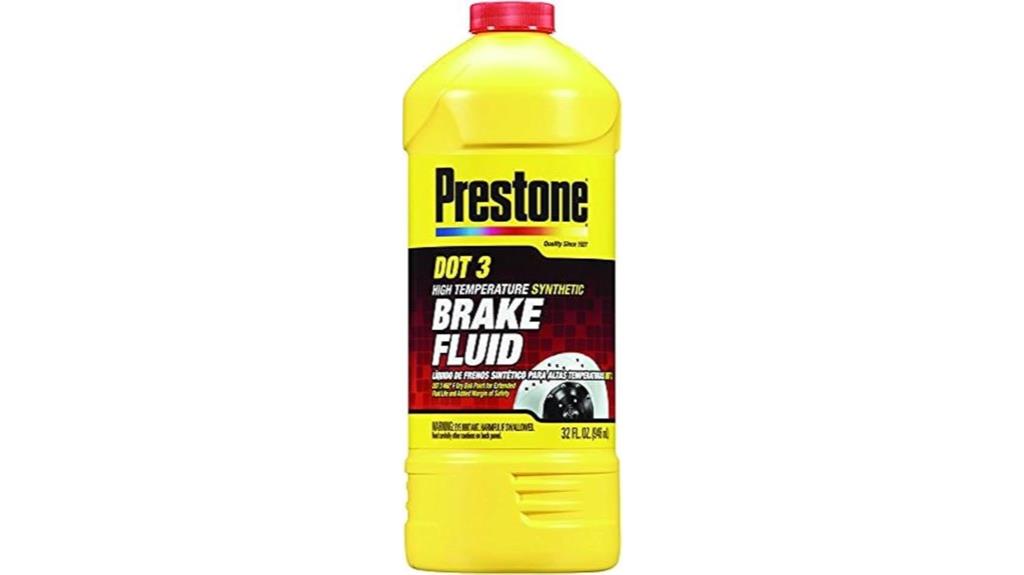 prestone dot 3 brake fluid