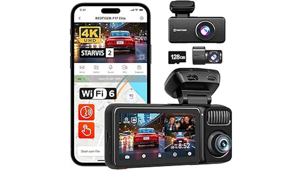 redtig f17 elite 4k dash cam