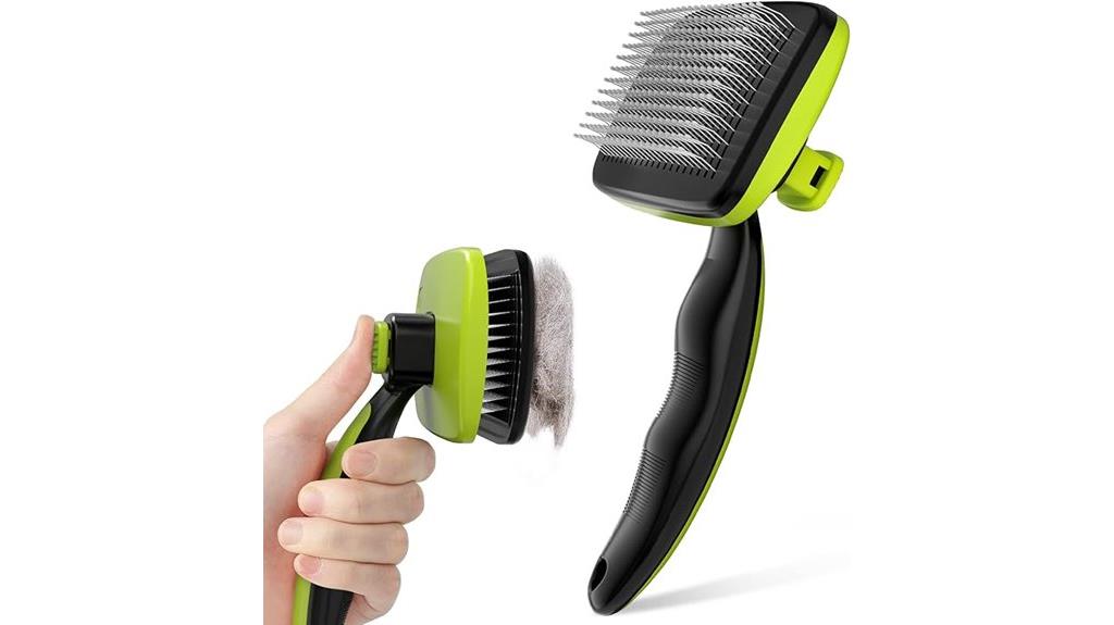 self cleaning pet brush