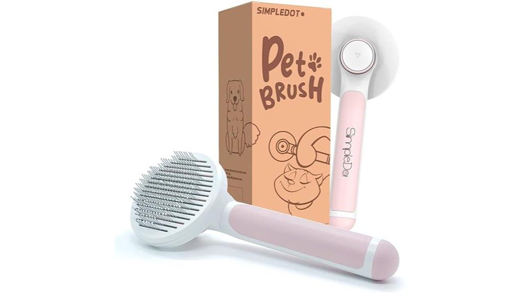 self cleaning pet grooming brush