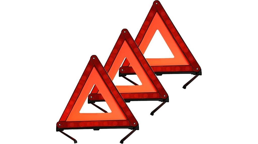 set of three safety triangles