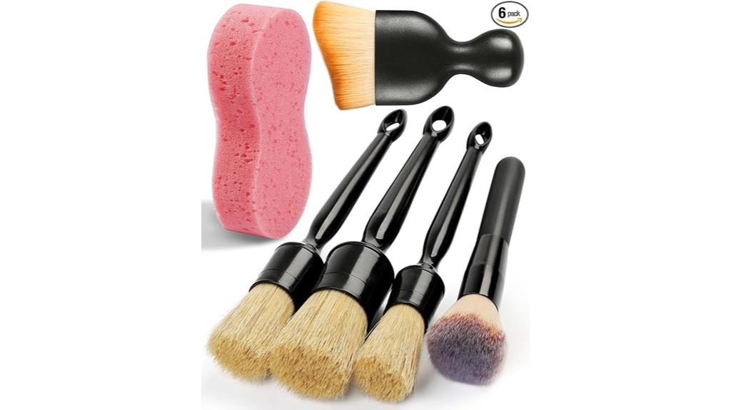 six piece brush set