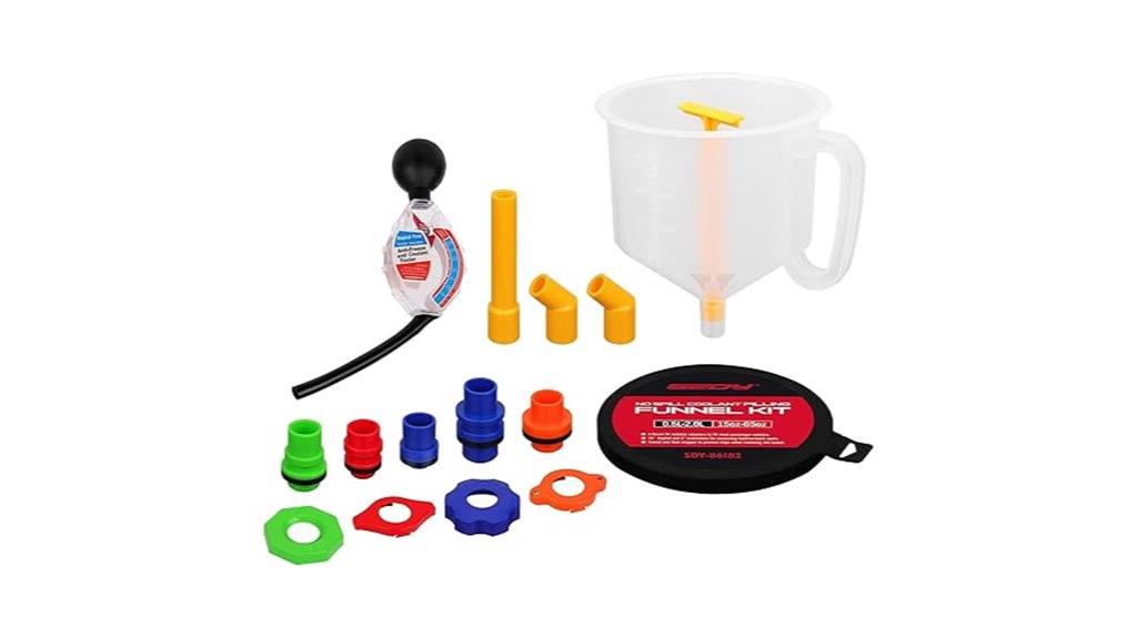 spill proof radiator funnel kit
