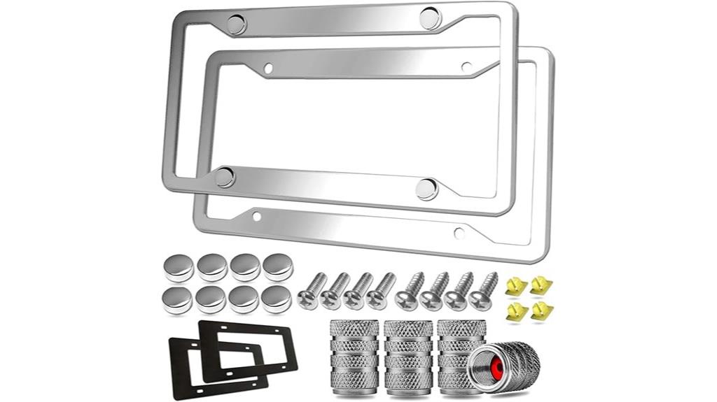 stainless steel license plate
