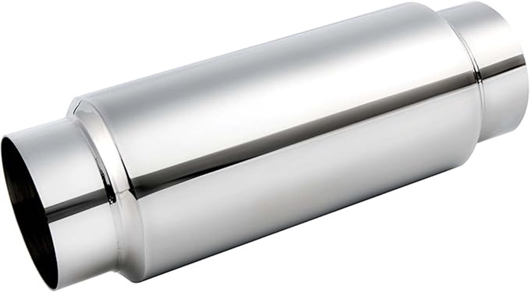 stainless steel resonator muffler