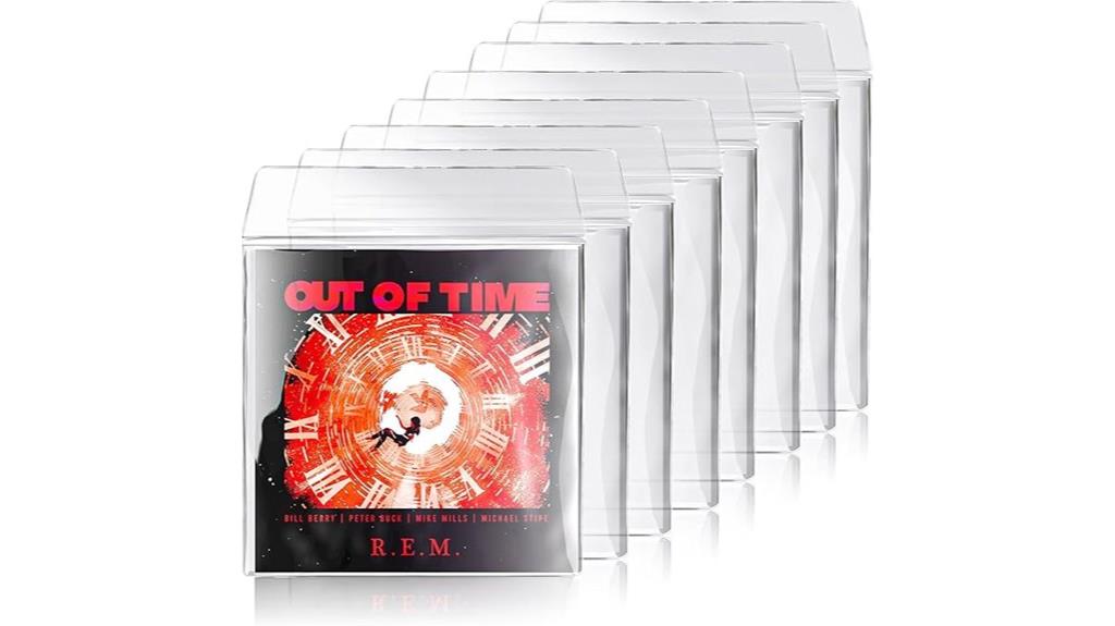 ten pvc record sleeves