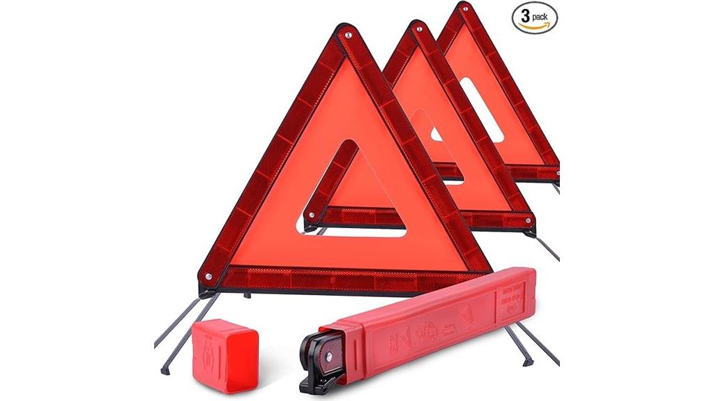 three pack safety triangles