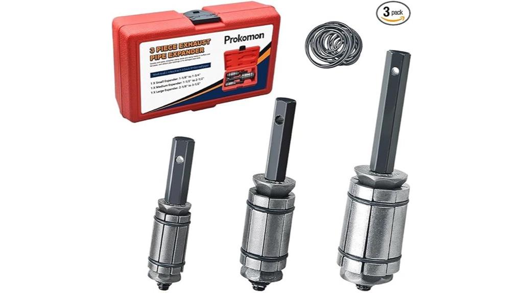 three piece exhaust tool
