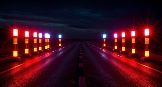 top led safety road flares