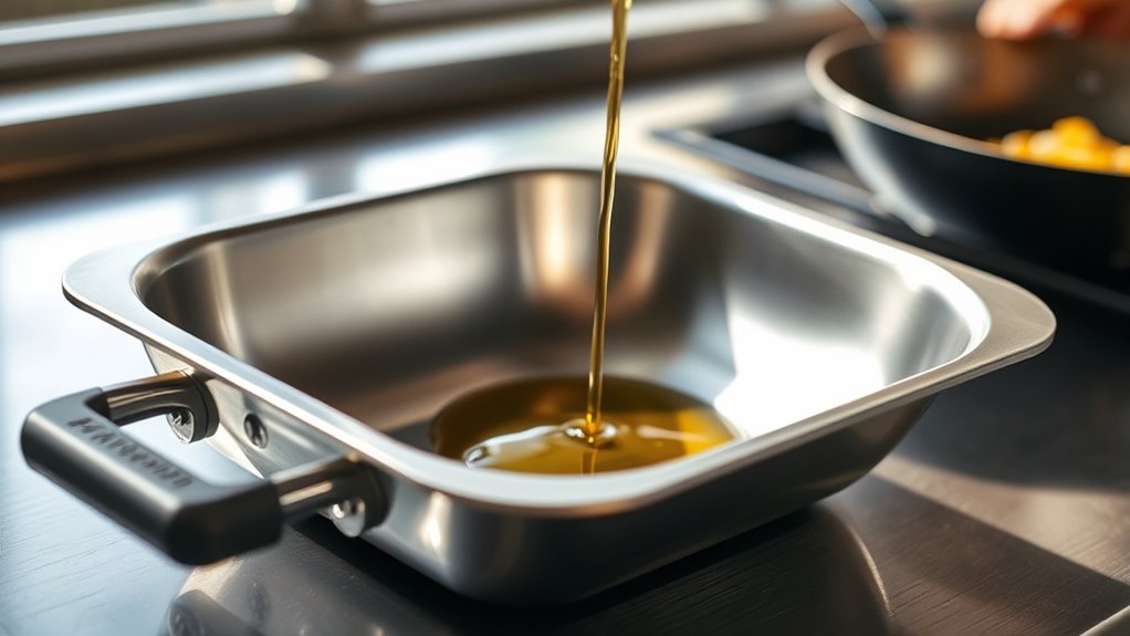 top oil drain pans