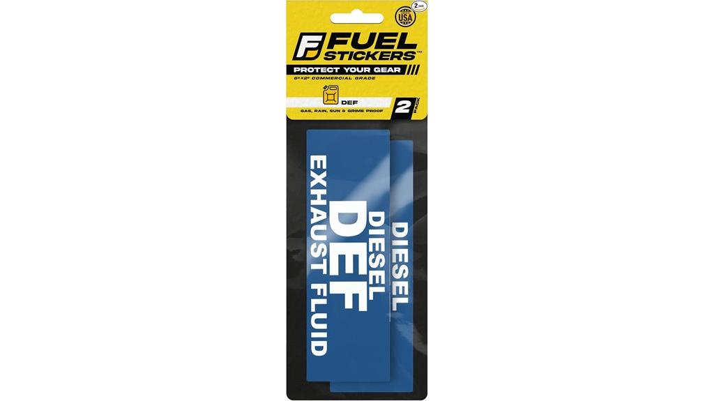 truck sticker diesel labels