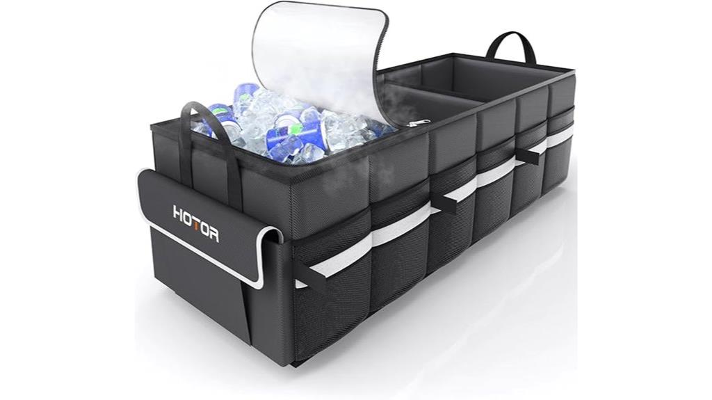 trunk cooler organizer black