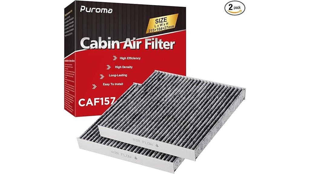 two filters with carbon