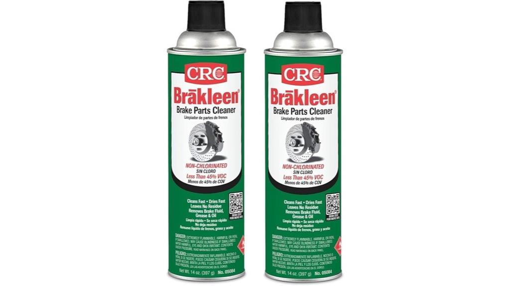 two pack non chlorinated brake cleaner
